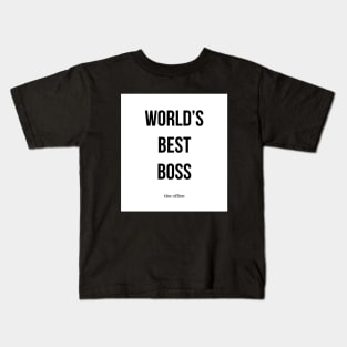WORLD'S BEST BOSS Kids T-Shirt